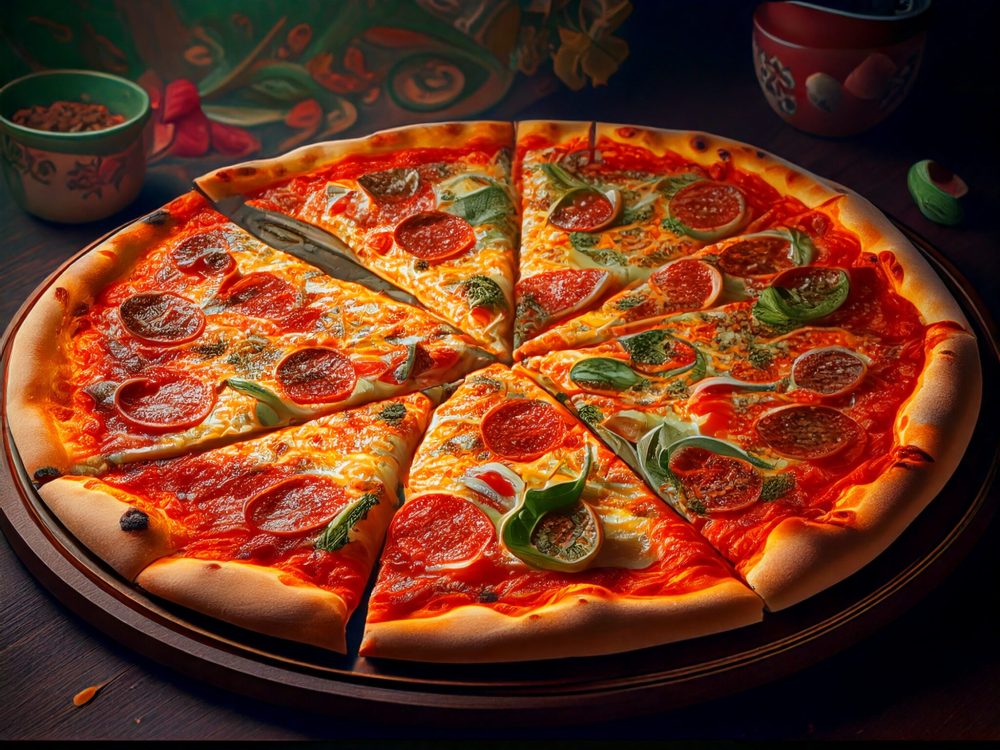 Firefly göra en bild med pizza 77381